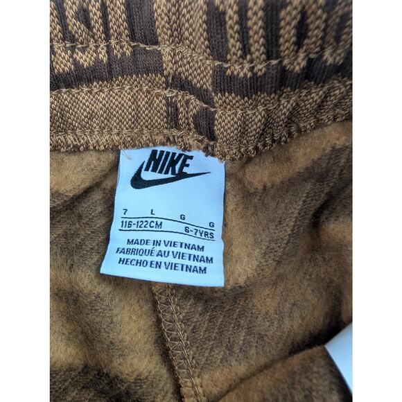 Nike Youth 7 Brown Logo Hoodie & Jogger Set - Picture 6 of 7